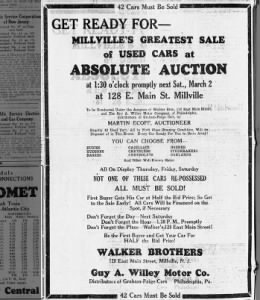 Car Auction 1929